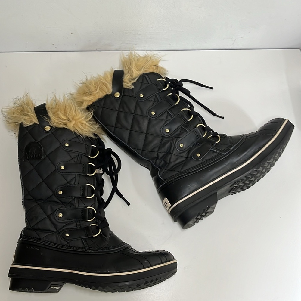 Sorel Tofino ll Coated Canvas Fur Lace
Up Winter Boots Women's Size 6.5 EU 38 - Picture 12 of 16